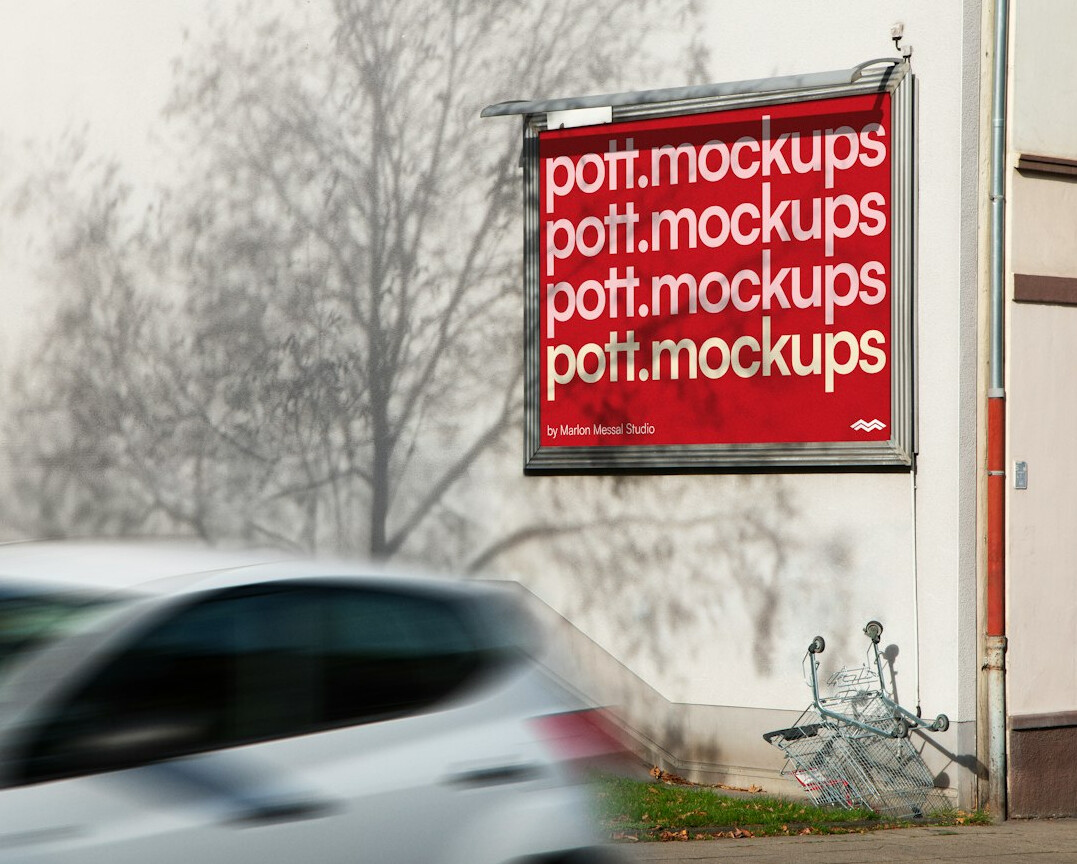advertising billboard in city